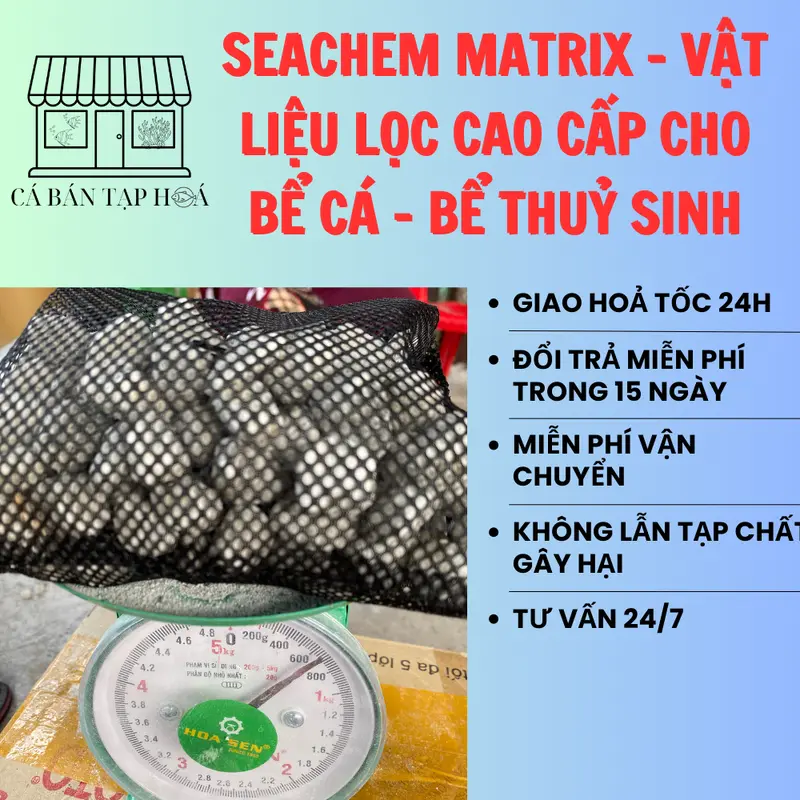 1 Lít Matrix Seachem - Vật Liệu Lọc cho Bể Cá - Hồ Thuỷ Sinh 2
