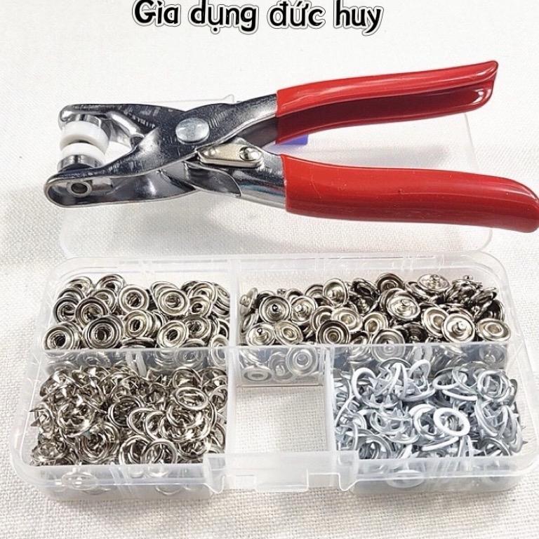 Bộ kìm bấm khuy cúc áo, Dụng cụ bấm khuy đa năng gọn gàng tiện dụng