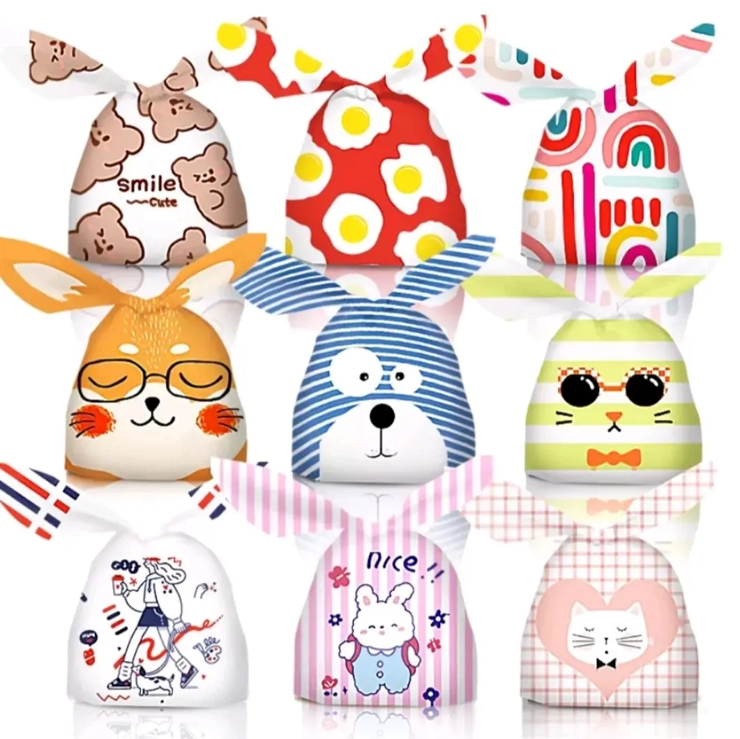 10 Pcs Plastik Rabbit Souvenir Snack Size S - Pembungkus Imut dan Lucu