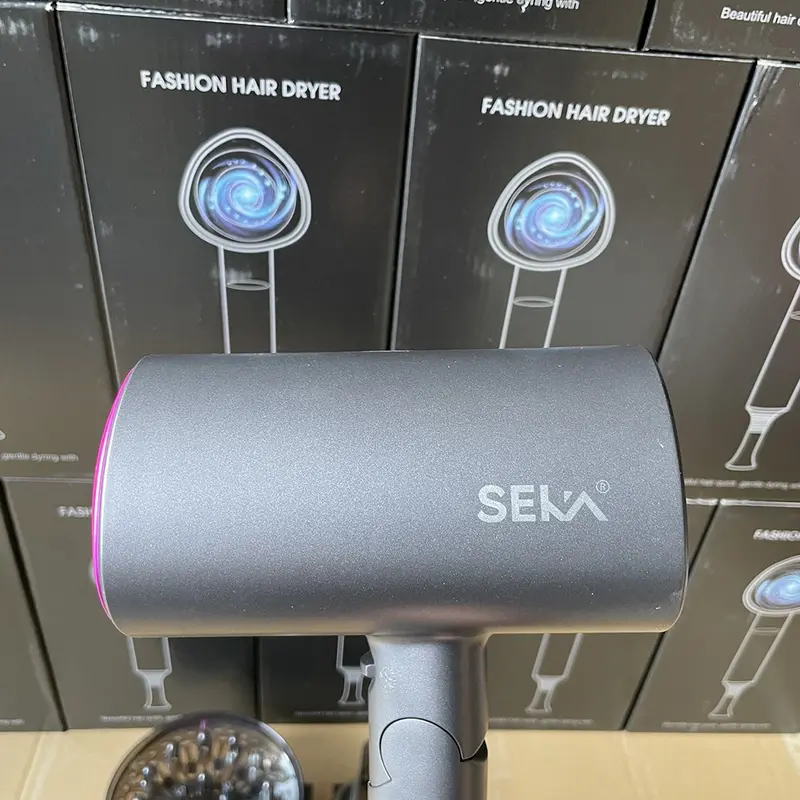 Máy sấy tóc công suất lớn 2 chiều nóng lạnh SEKA SK2008 công suất 2200W nhựa PPE chịu nhiệt tạo kiểu với 3 chức năng sấy 4