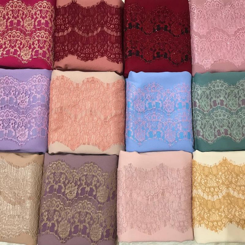 KAIN PASANG FREE BORDERLACE KAIN KOSONG ROYAL COMO CREPE SESUAI ...