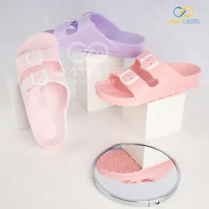 Limitless - Sandal 2 Strap Wanita Anti Licin  Nyaman Dipakai DiRumah Sendal Cewek Shoes Selop Karet Jelly