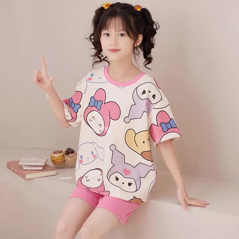 Sét bộ( COROMI GẤU DÂU ) đáng yêu dành bé gái đáng yêu size 9-45 kg CHẤT LIỆU MỀM MỊN CO GIÃN ( mã 111) Quần Cho Bé