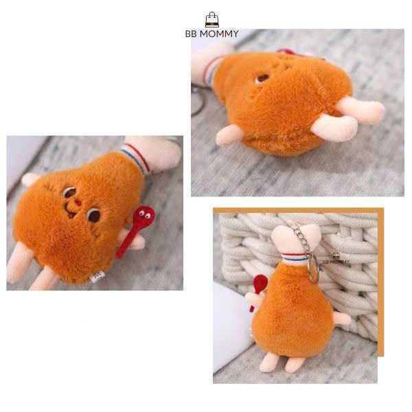 Móc Khóa BB Mommy Thú Nhồi Bông Hình Đồ Ăn Nhanh Vui Nhộn - Charm 7