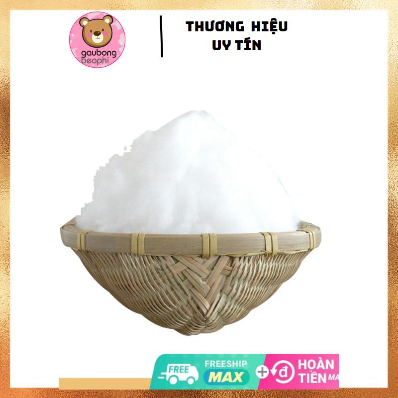 1Kg Bông Gòn Nhân Tạo (Không Tặng Keo)  Phân Loại  Dùng Nhồi Gối, Thú Bông, Làm Mây Trang Trí Màu trắng Rổ