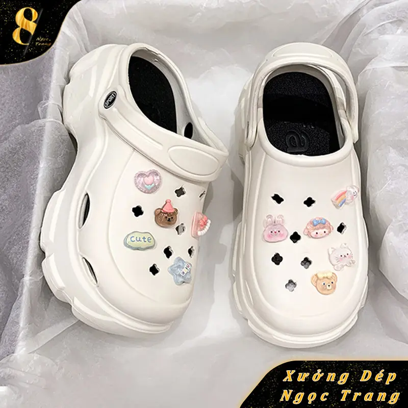 Giày Coros, Đế Xuồng, Dành Cho Nữ, Hàng Mới Về Mùa Hè, Dễ Phối Đồ, Phong Cách Thu đông  Ngọt Ngào Làm Bằng Eva, chống  Trơn Trượt, Dép Cao Gót La Mã DéP Shoes dép  babydoll DéP Sandal dép  mây