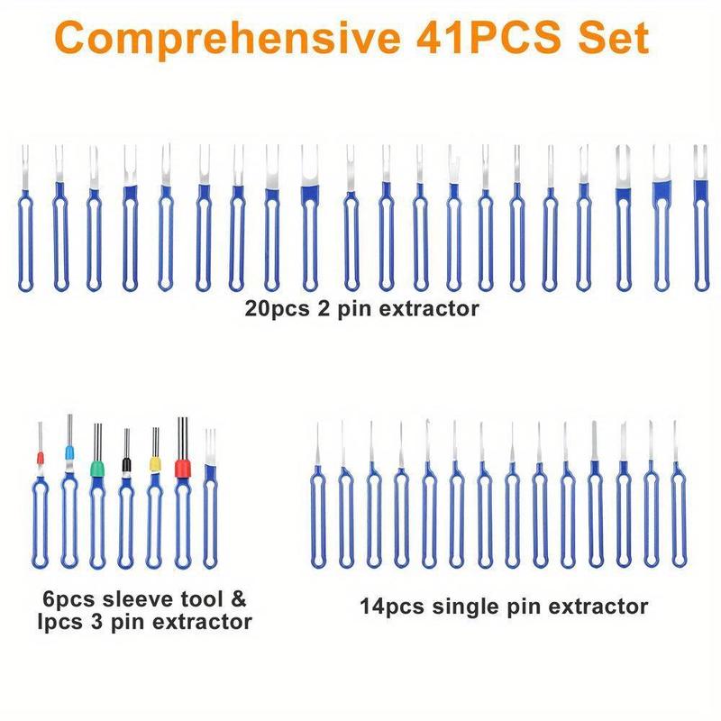 Car Pin Extractor Tool Kit, Terminal Extraction Tool Kit with Storage Bag, Assembly & Disassembly Tools for Car Repair 5