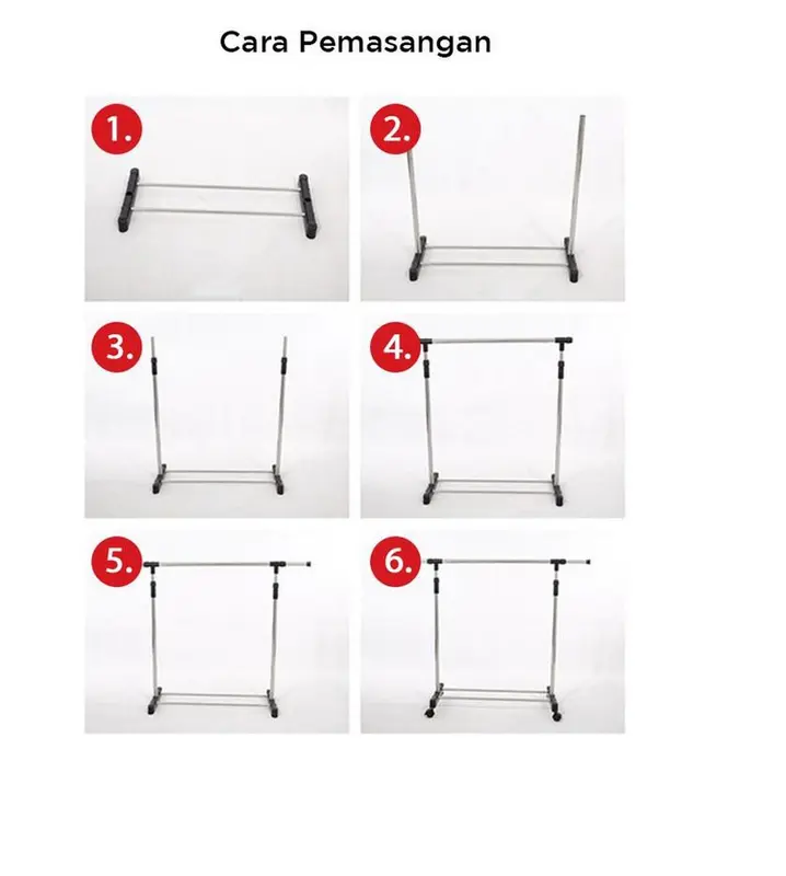Stand Hanger Gantungan Baju Berdiri Rak Baju Gantung 5
