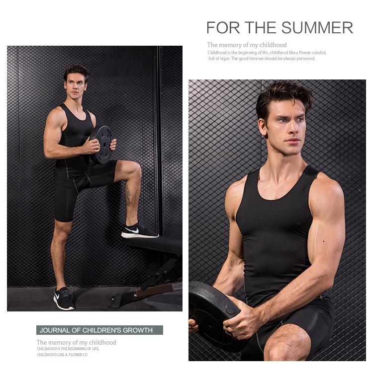 Product Introduction of Athletic Men'S Training Tight Tank  Basketball Fitness Running, Fast Drying Tank Clothes 5