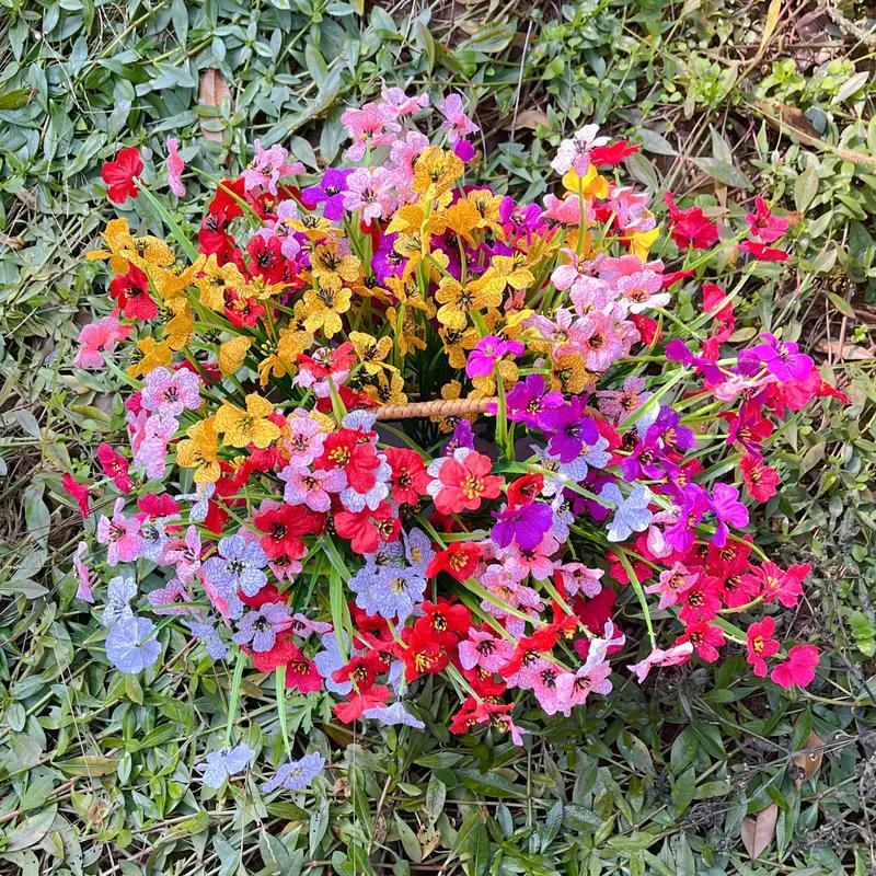 Product Introduction of Artificial Flower, 10 Counts/set Faux Flower, Decorative Flowers for Home Party Wedding, Home Decor Supplies, Room Decor, Home Decor, Bouquet 4