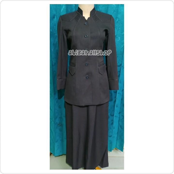 BLAZER SERAGAM GURU, DINAS, PEMDA KANTOR WARNA ABU TUA  KODE 210 1