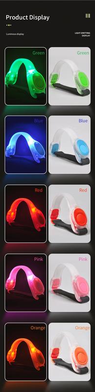 Product Introduction of LED Light Up Armband Adjustable Wearable Running Arm Belt Glow The Dark for Running Walking Cycling Concert Roller Skates Light 10