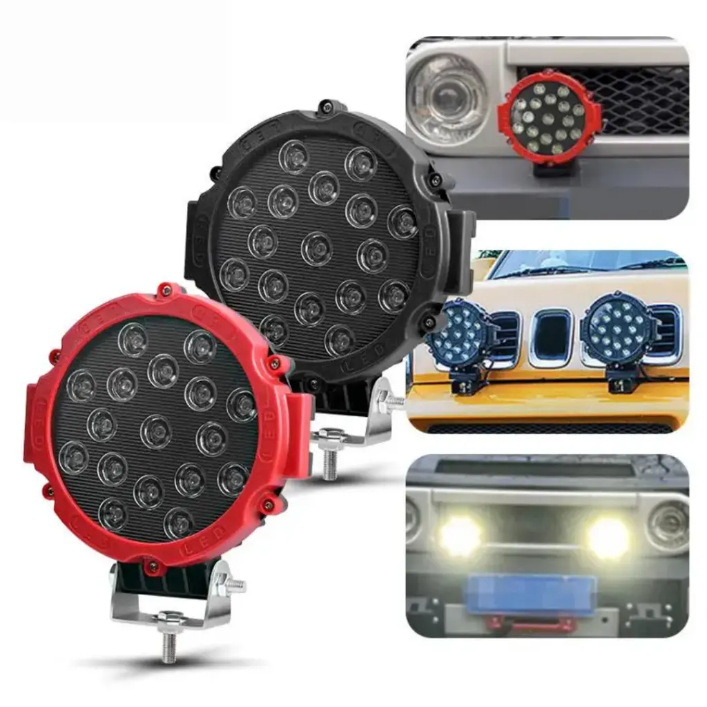LAMPU KABUT FOG LAMP BESAR OFFROAD 7INCH MOBIL TRUK 12V 24V UNIVERSAL Car