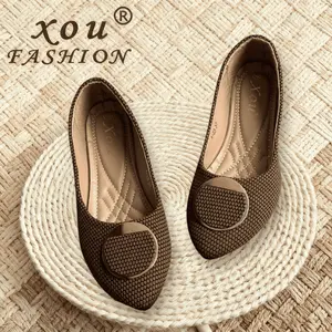 XOU Fashion Flatshoes Wanita Elegan Kekinian Style Flat Shoes A-23 Kerja dan Jalan-jalan Flat Shoes Wanita Original - Gaya Korea & Modern