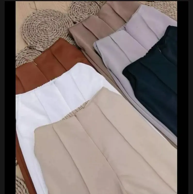 Kulot Resleting kulot highwaist scuba Premium adem celana wanita Panjang Celana Kerja Wanita Terbaru Fit Karet Fit Karet Melar Basic 7