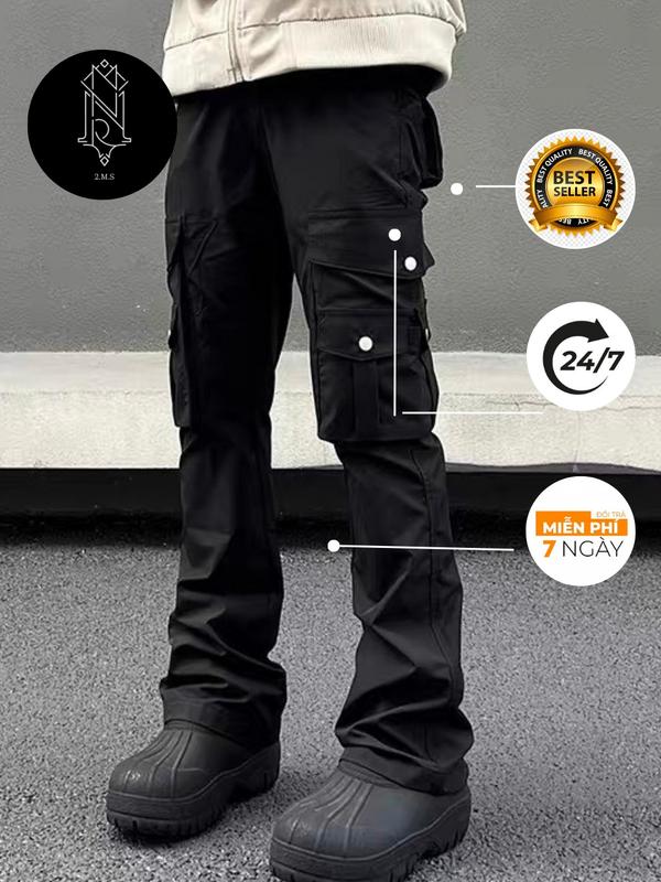 ️ Hight Quality - QHYC653 Quần Cargo Pant streetwear unisex chân hot 2 MÉT SHOP