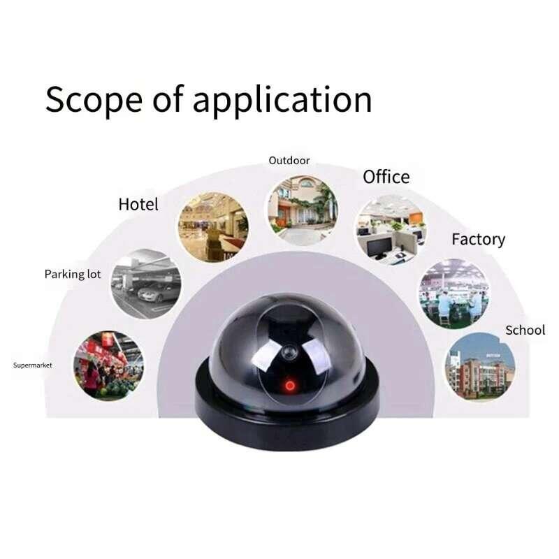 Product Introduction of Fake Plastic Dome CCTV Security With Flashing Led Surveillances Camera Indoor Outdoor 17