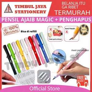 Isi 10 pcs Pensil ajaib Pencil magic tanpa diraut tidak ada batas pemakaian Tidak Rusak karena jatuh tidak Patah Unlimited Pencil grosir 1 pak isi 10 pcs Alat Plastic Tulis