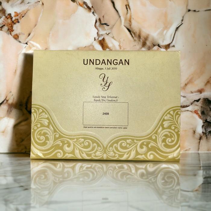 Undangan Pernikahan Kekinian  ERBA 2408 Elegan Modern Paket Lengkap 100 PCS Gratis Label & Plastik - JanjiKita | Default