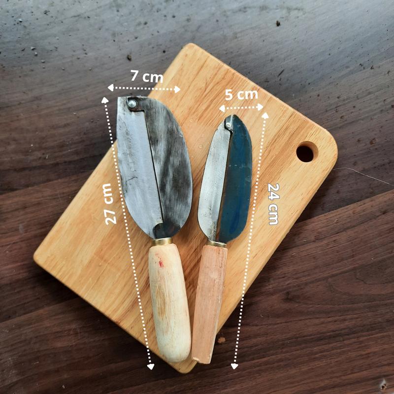 Dao Thái Hoa Chuối Cán Gỗ - Bào Rau Củ Thép Làng nghề Đa Sỹ 3