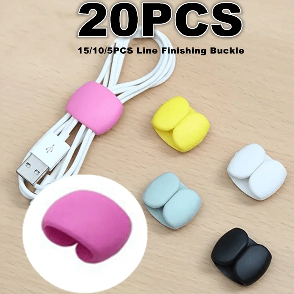 Penyimpanan dan Susun Wayar, Baharu, 10 / 5 / 1pcs, Hab Kabel Data Perjalanan, Hiasan, Alat Dengar dan Kabel Pengecasan, Gancu Penyimpanan Penggulungan, Peranti Penggulungan Pelbagai Fungsi, Pembantu Kehidupan Desk Stationery