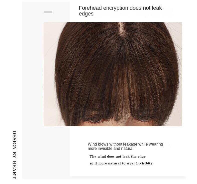 Product Introduction of 8*12 10*12 100% Human Hair Piece Black And Mocha Brown Hair Topper Hair Replacement Cover White Hair Breathable And Lightweight Wig Increase Hair Volume For Woman 4