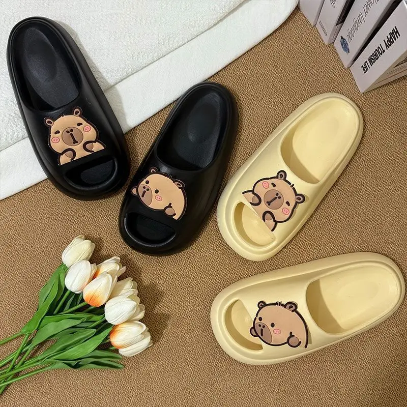 New Kappabala Slippers Cute Platform Sandals Women's Outer New Cartoon Anti-Slip Holder Women