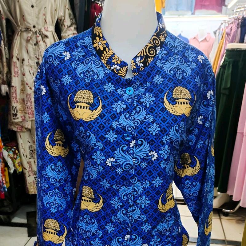 BAJU BATIK KORPRI PRIA DAN WANITA PAKAI FURING 0