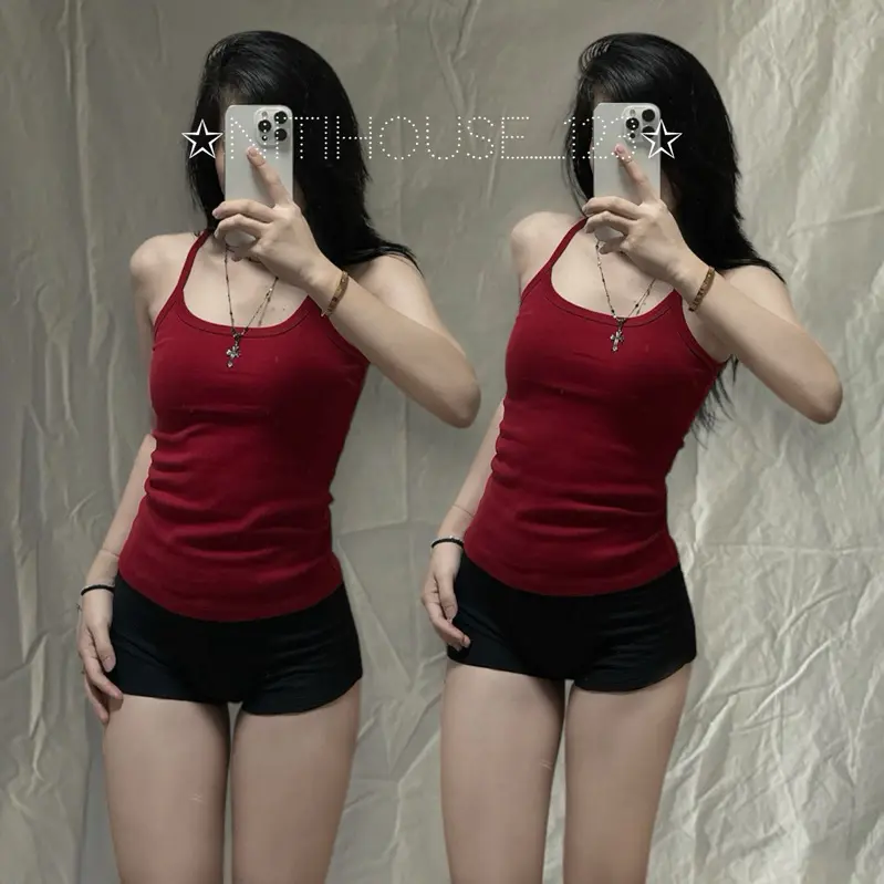 [Ảnh Thật] Áo dây cami 2s ba lỗ basic trơn