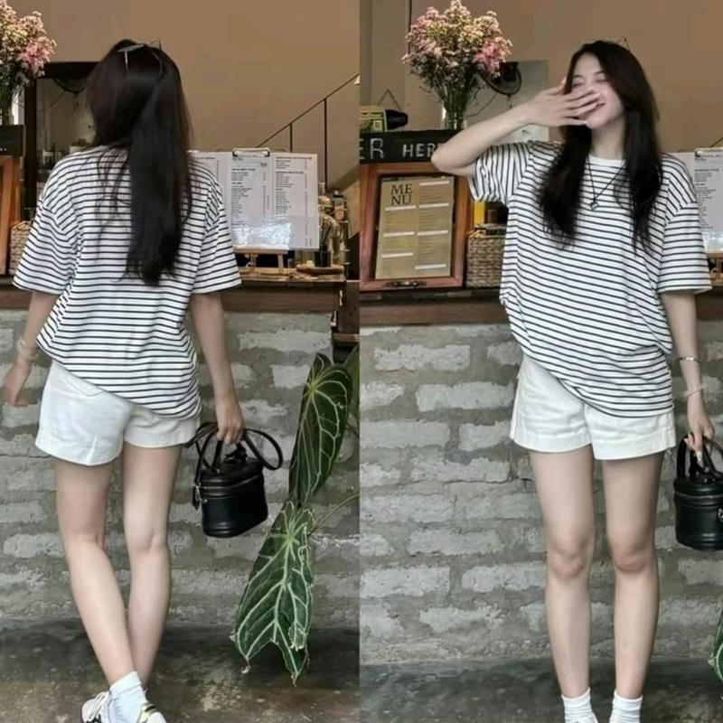 ( Size S - XL ) Quần short jean ống rộng lưng cao - Trần Ngân_Chuyên sỉ jean nữ Women Pants Denim