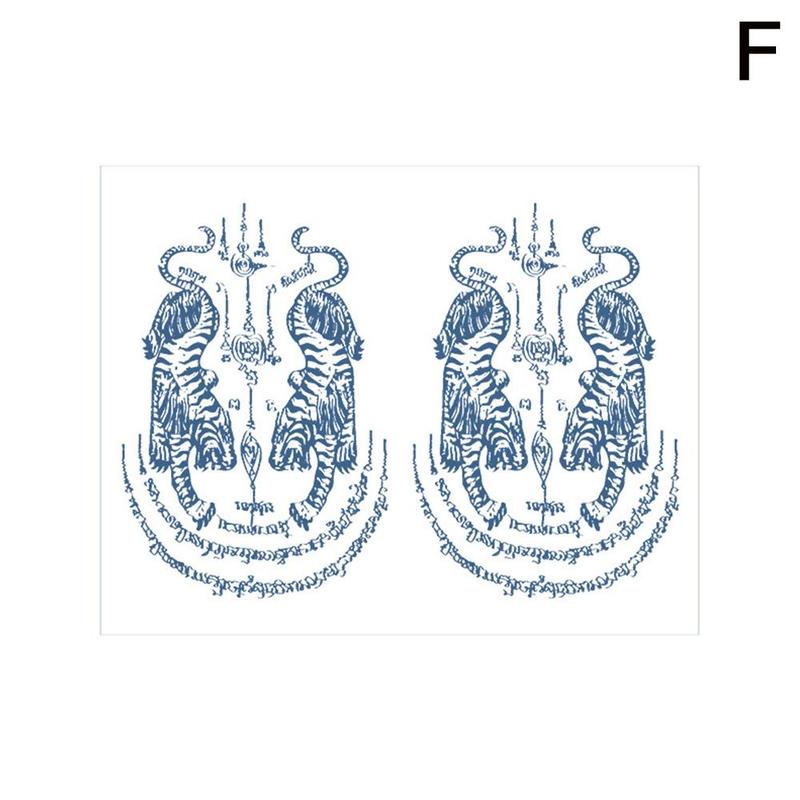 Product Introduction of SemiPermanent Thailand Tattoo Waterproof Spike Juice Herbal Stickers with Star Scripture Buddha B1Z5 48
