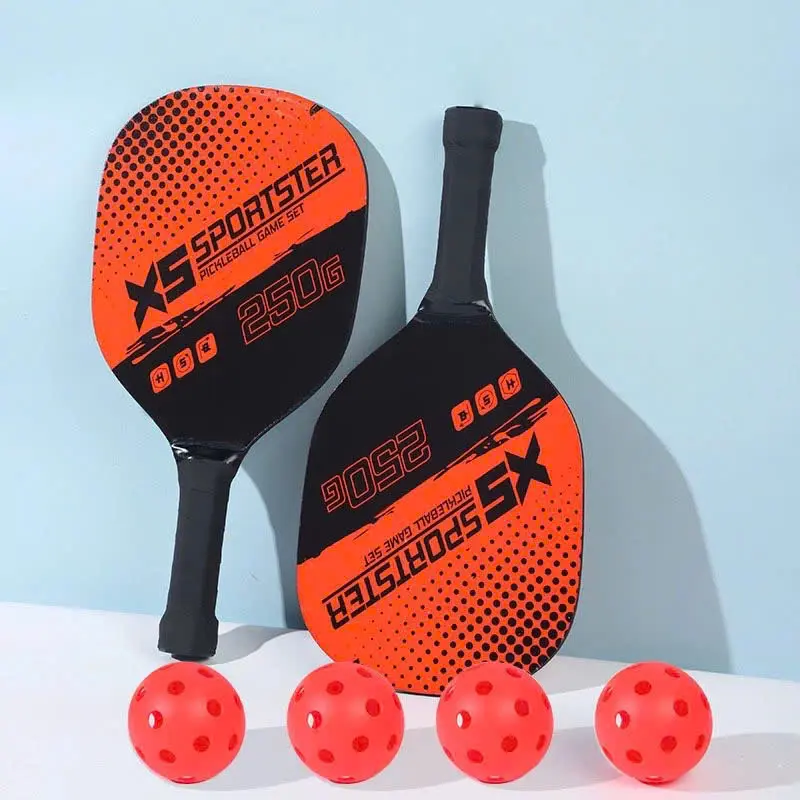 Bộ 2 Vợt Pickleball 4 quả bóng tóc chuyên nghiệp bảng thể thao 4