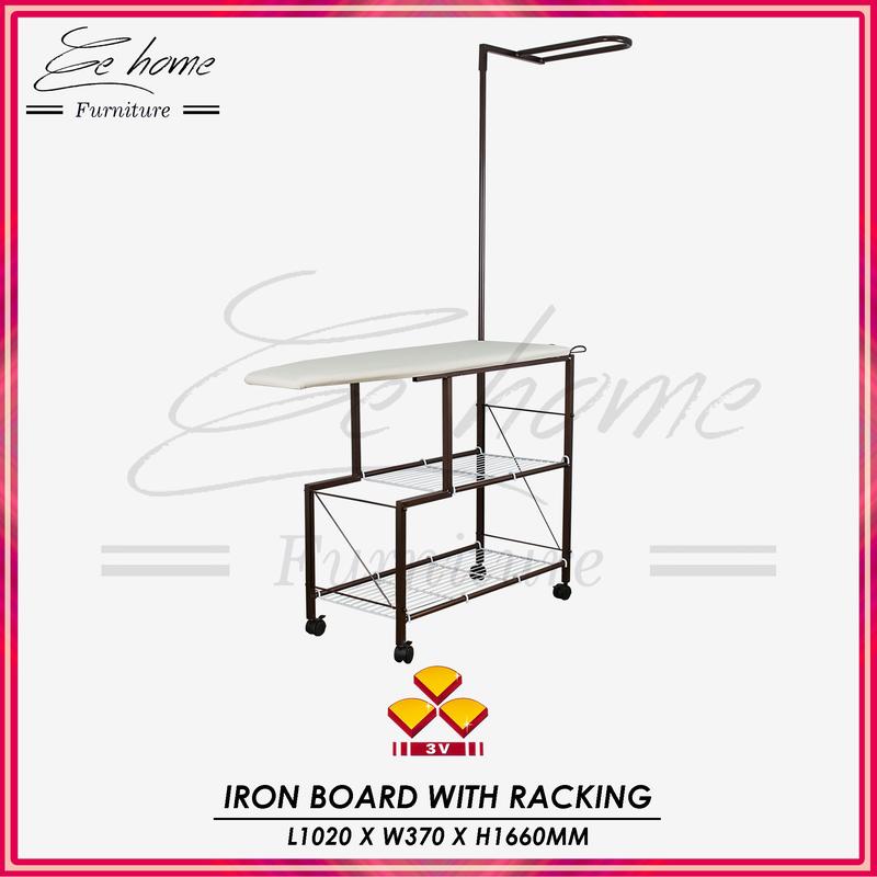 EE HOME Aster Iron Board with Storage Rack Papan Seterika Papan ...