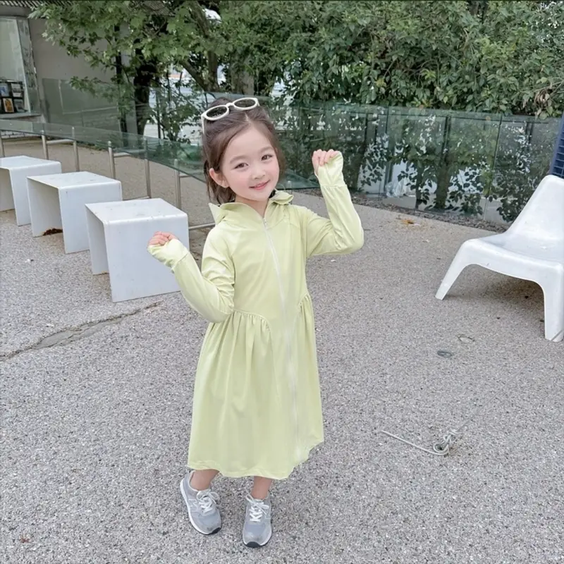(HÀNG LOẠI 1) Áo Chống Nắng Toàn Thân Cho Bé Dáng Váy,Vải Lụa Băng Cao Cấp 7