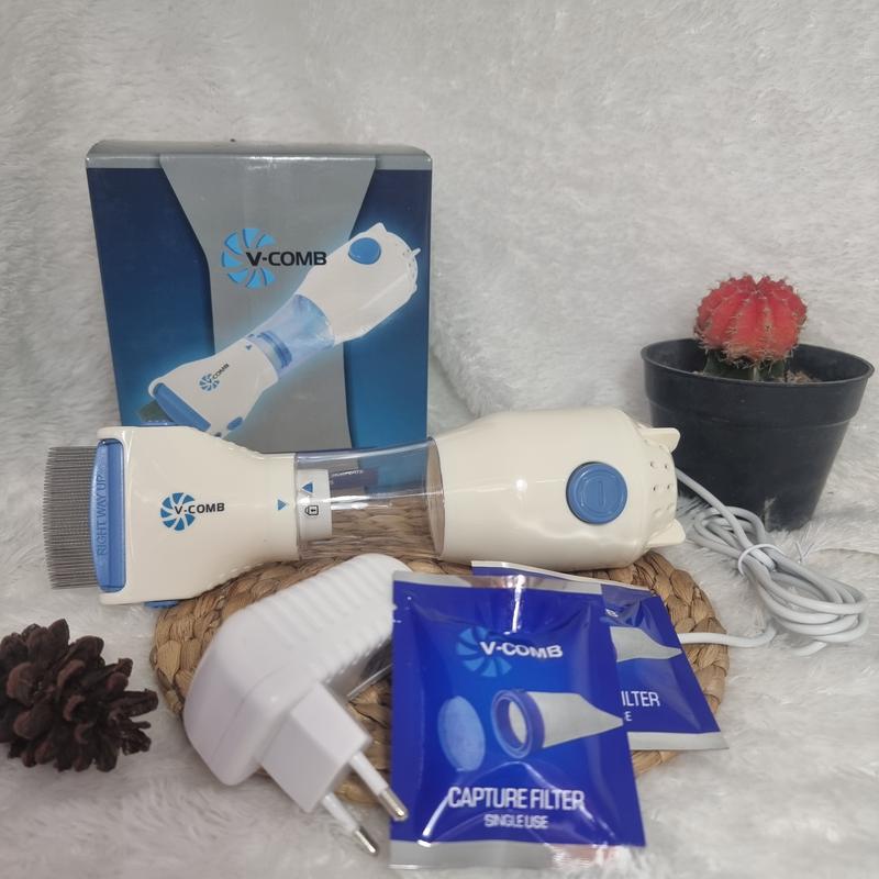 Product Introduction of ORIGINAL V-COMB SERIT PENGHILANG SISIR KUTU ELEKTRIK SERIT RAMBUT VACUM VAKUM VCOMB 0