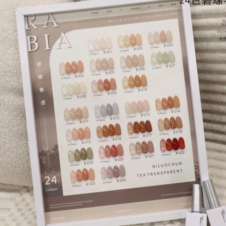 lẻ 1 chai sơn gel trong set sơn thạch 24 màu rabia nhé ạ