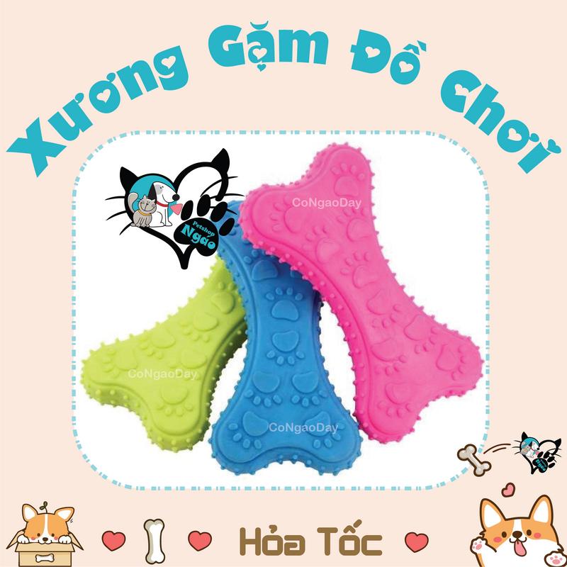Đồ Chơi Xương Cao Su Cho Chó Tập Nhai Gặm ___ XƯƠNG ĐỒ CHƠI 0