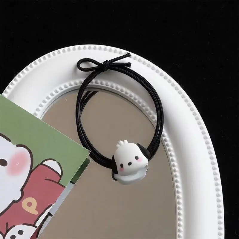 Dây buộc tóc cún dễ thương dây cột tóc nữ đơn giản 3