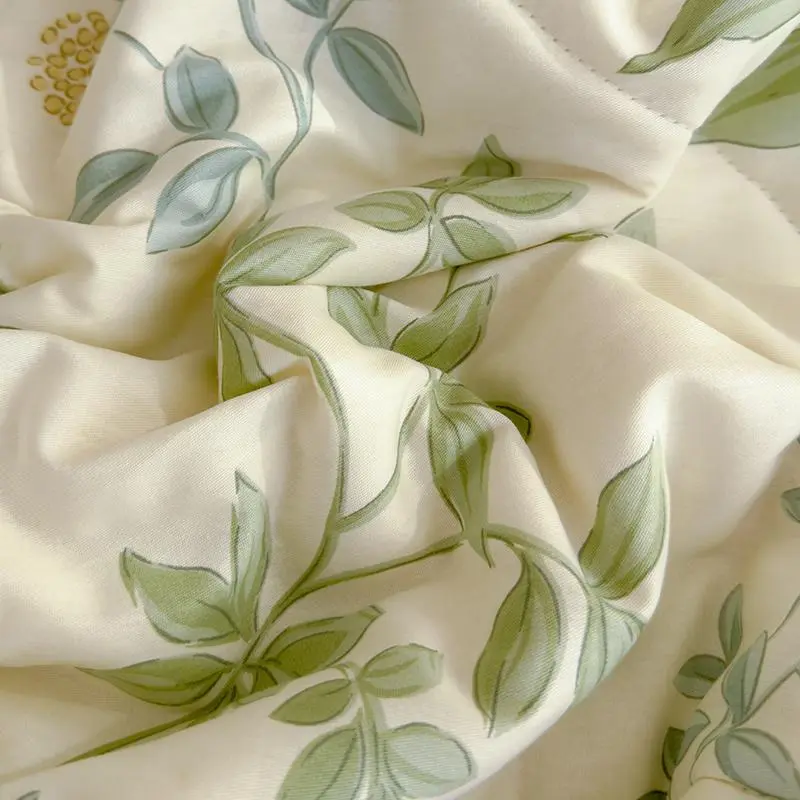 Floral Print Summer Cooling Blanket, 1 Count Lightweight Soft Breathable Comforter, Moisture-Wicking Bedding Supplies for Home Bedroom Hotel 6