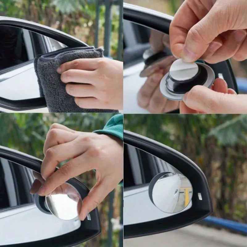 Blind Spot Mirror for Car, Truck, Trailer, 2 Counts Universal Convex Lens, Round Shape Adjustable Rearview Mirror Accessory for Enhanced Visibility and Safety 5