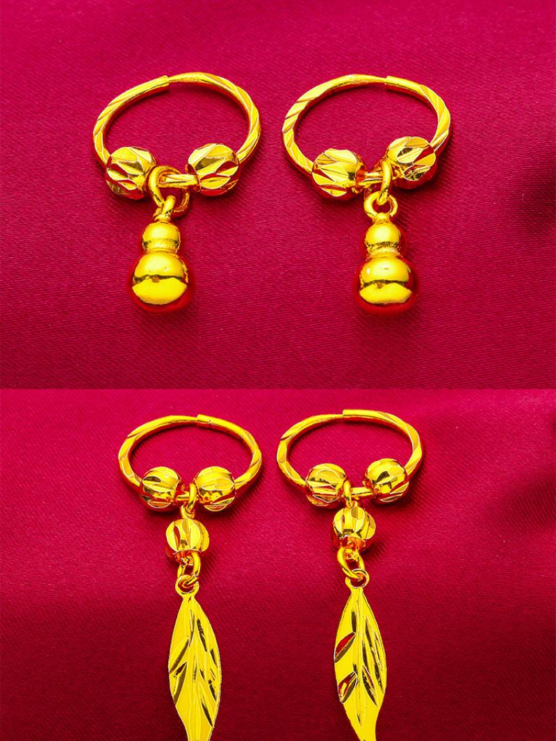 Product Introduction of Bông Tai Titan, Dành Cho Nữ, Mạ Vàng 24K, Không Phai Màu, Trang Sức Tai Thời Trang 19