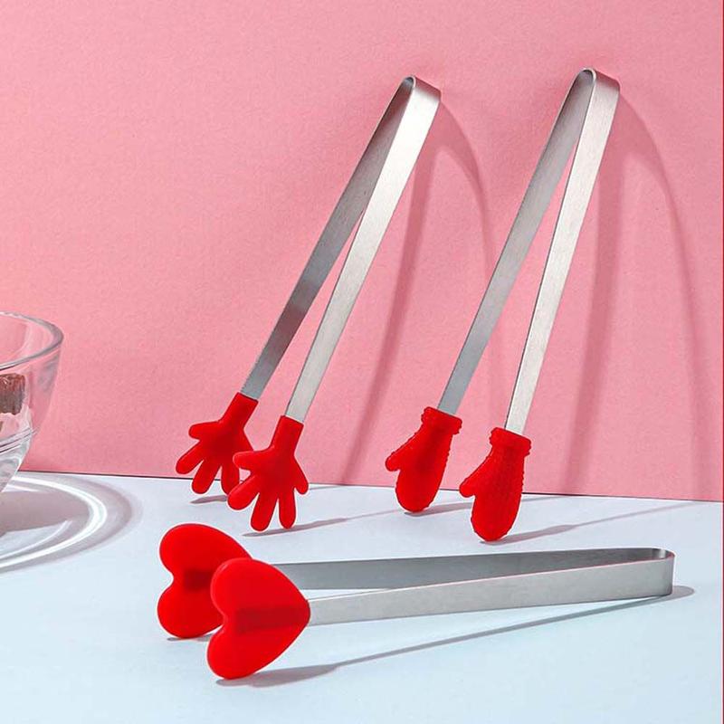 Product Introduction of Non slip Heat-Resistant Barbecue Snack Salad Bread Cooking Utensils BBQ Tong Food Clip Ice Cube Clamp 9