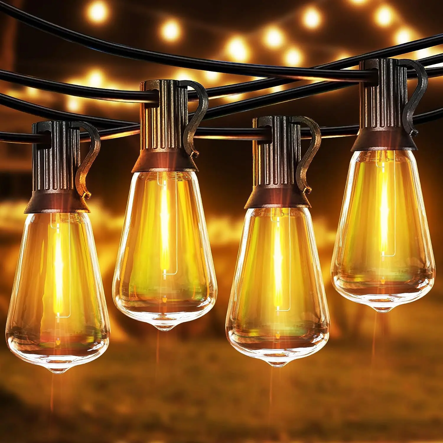 Lampu LED String Dekorasi Taman Waterproof Lampu Malam untuk Camping Outdoor