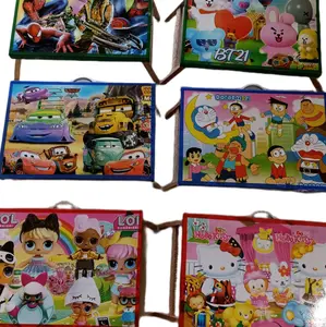 meja belajar lipat kotak karakter