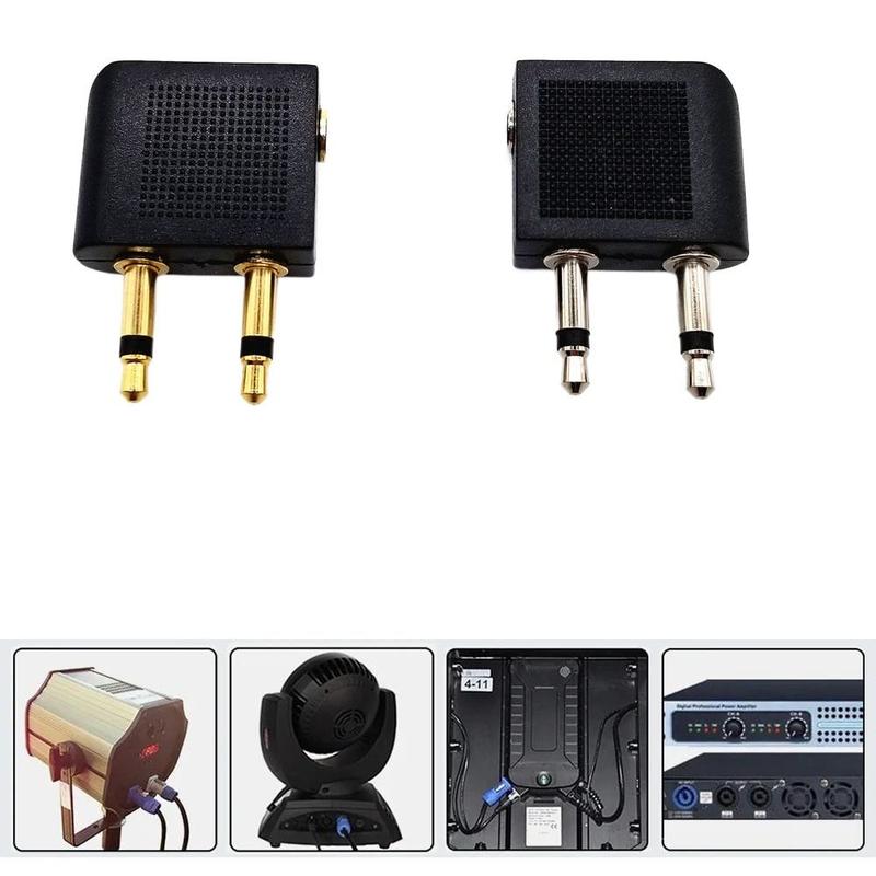 Product Introduction of Aviation Audio Adapter Audio Adapter 3.5mm Plug Adaptor Jack Earphone Headphone Headset Jack 3.5mm 3.5mm Headset Connector For Airline Airplane Travel Earphone Airline Airplane Connector Audio Headphone Converter Adapter 10