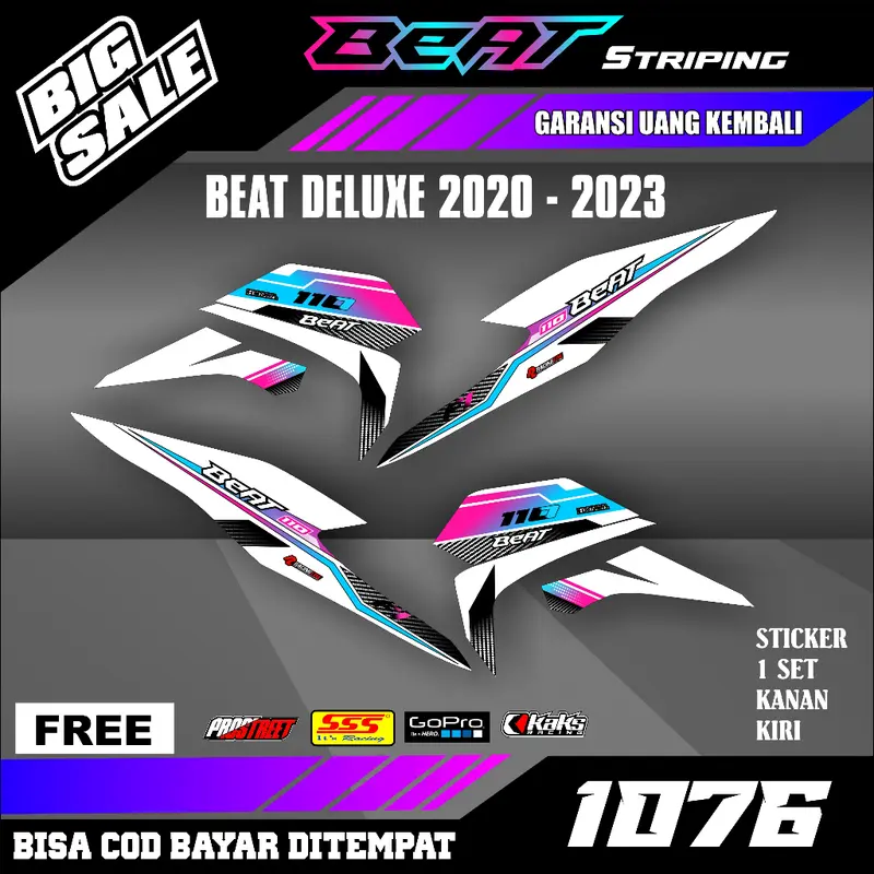 Striping Beat Deluxe New Esp Street Iss CBS 2020 2021 2022 2023 setiker stiker sticker list variasi semi fullbody 1