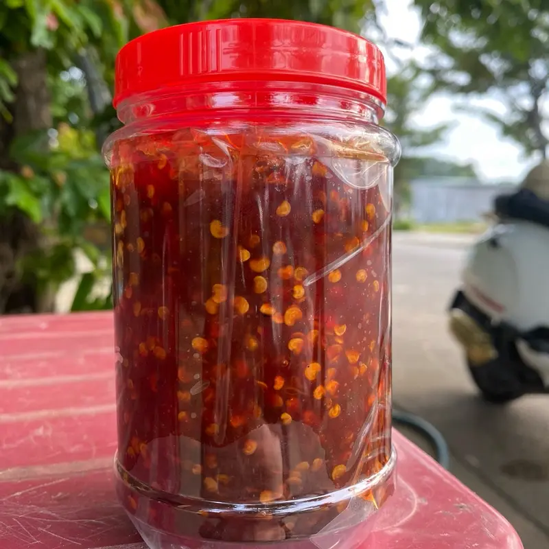 Tương ớt rim ngọt ngọt cay the hiệu Bếp Nhà Làm hủ 500gr 1