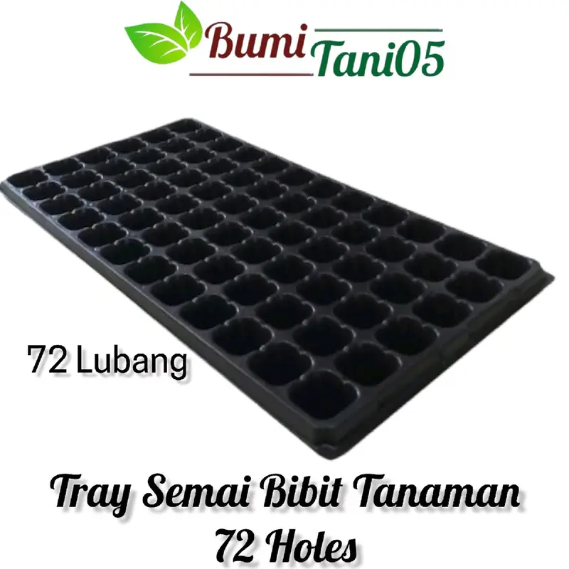 Pot Tray Semai/Seedling Tray Bibit Tanaman 50 72 105 128 200 Lubang Tanam 1