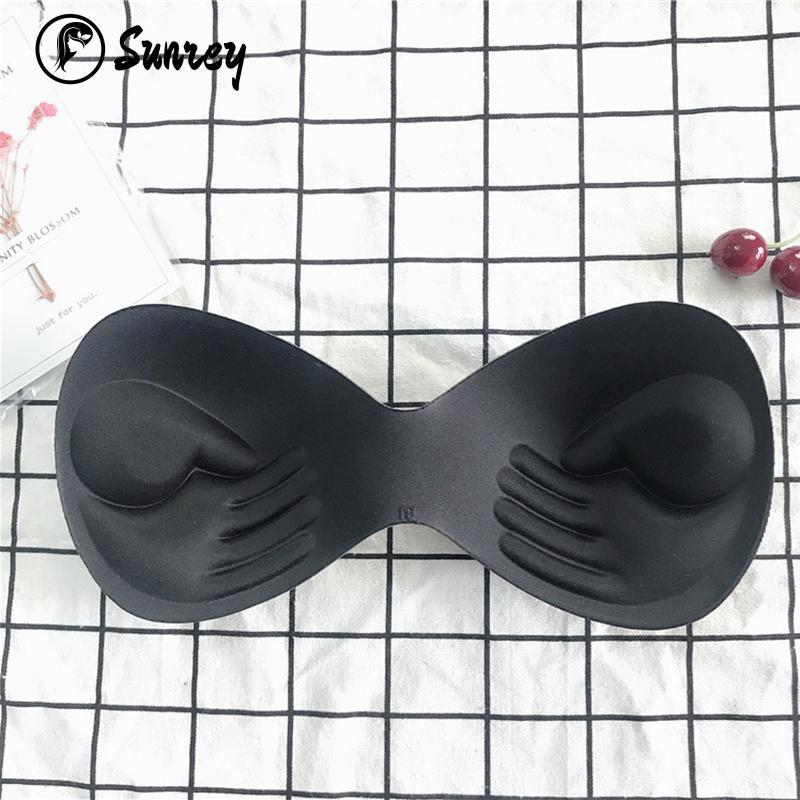 Sunrey Sexy Thick Sponge Bra Pads Bras Undergarment Breast Cover Sponge Pads Chest Cups Breast Bra Inserts Chest Pad 3