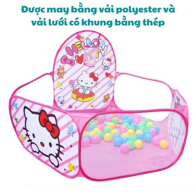 Lều bóng - quây - nhà banh lục giác gấp gọn cho bé- tặng kèm 25 bóng 2